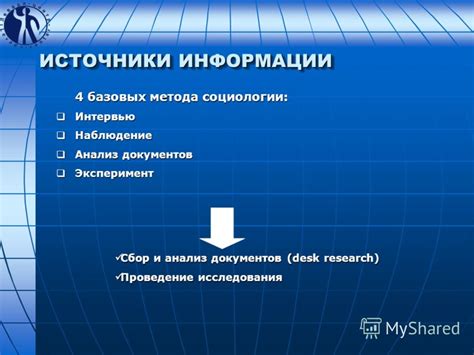 Подготовка базовых документов и сбор информации