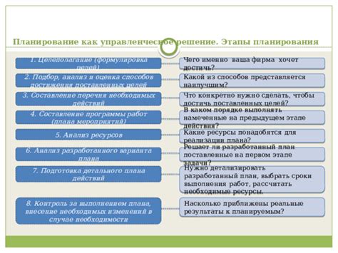 Подготовка и необходимые действия