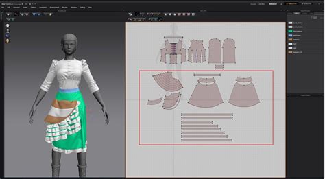 Подготовка к загрузке ткани в Marvelous Designer