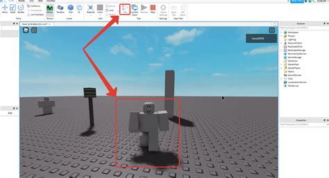 Подготовка к созданию эффекта тумана в Roblox Studio