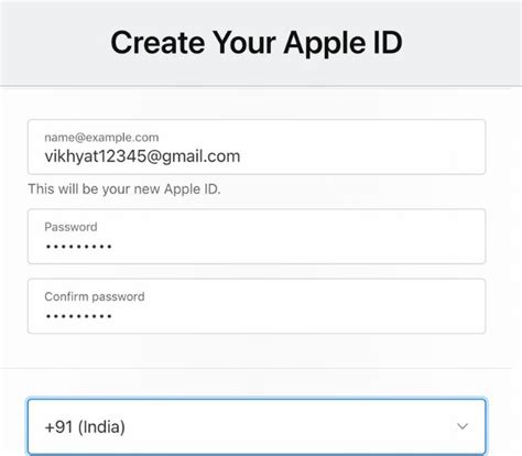 Подготовка к созданию Apple ID на iPhone