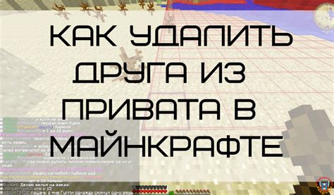 Подготовка к удалению привата в Minecraft 1.12.2