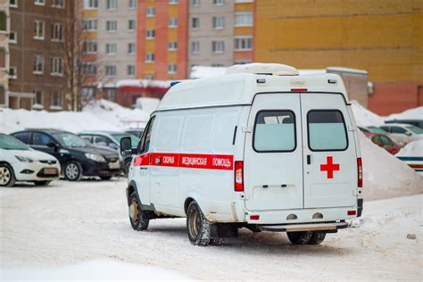 Подготовка к установке экипажа скорой помощи