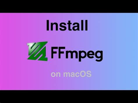 Подготовка к установке ffmpeg на Mac OS M1