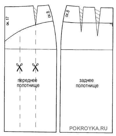 Подготовка материалов для шитья юбки тюльпан