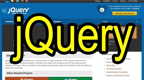 Подключение библиотеки jQuery