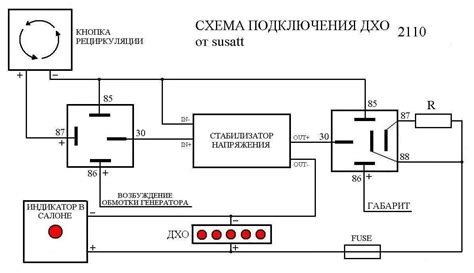 Подключение габаритных огней к поворотникам ВАЗ 2107: