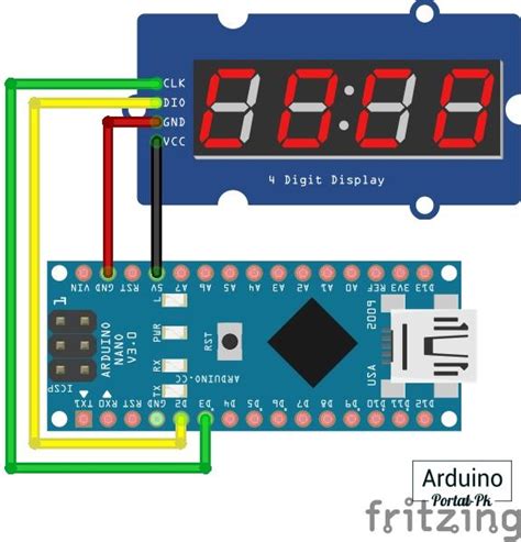 Подключение дисплея к Arduino Nano через плагин шилд