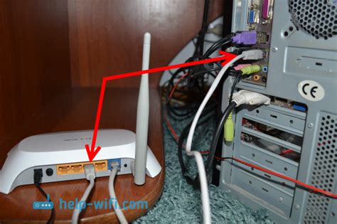 Подключение компьютера к роутеру по кабелю Ethernet