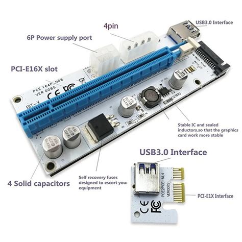 Подключение пинов для разъемов PCI-Express