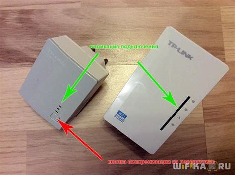 Подключение провода соединителя Powerline к роутеру TP-Link