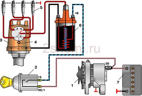 Подключение проводов и компонентов зажигания