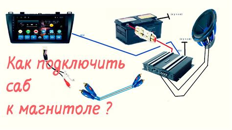 Подключение сабвуфера к автомагнитоле