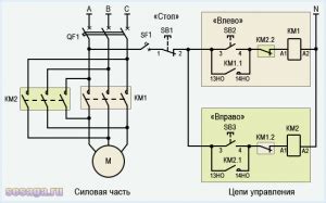 Подключение с использованием пускателя с мягким пуском