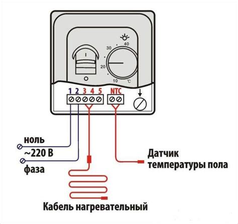 Подключение термодатчика