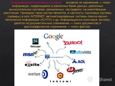 Поиск в различных источниках и базах данных