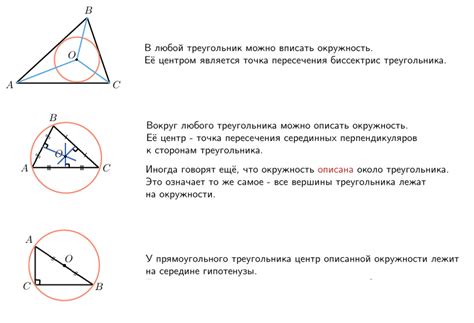 Получение высоты треугольника с вписанной окружностью: