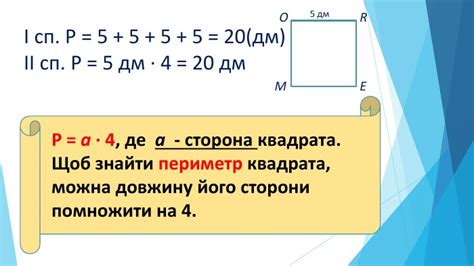 Получение периметра квадрата: шаг за шагом