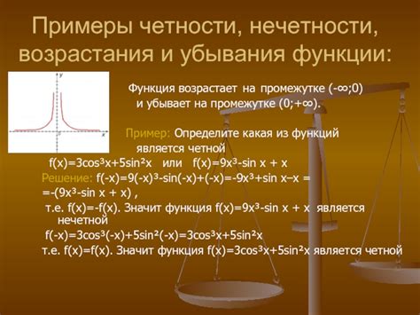 Понятие возрастания функции