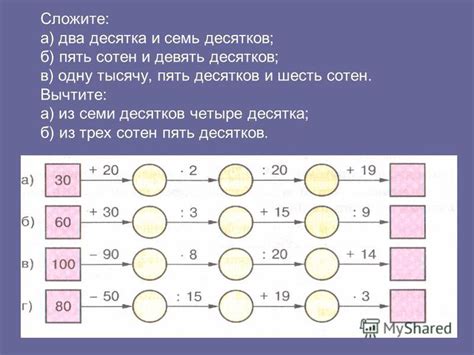 Понятие числа "на пять десятков меньше" и его применение