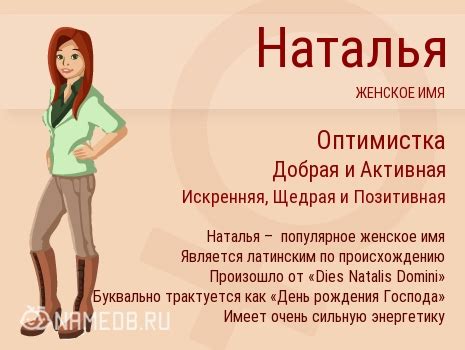 Популярность имени Наталья в разные периоды