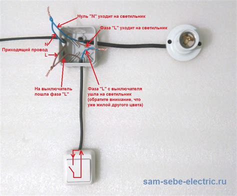 Постановка выключателя на провод для светильника: идеальное решение со светом