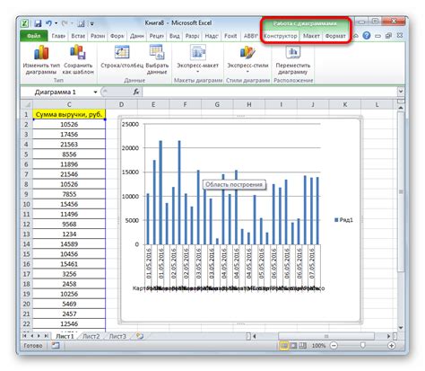 Построение гистограммы в Ворде по данным таблицы Excel