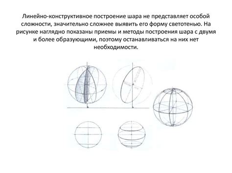 Построение основы шара