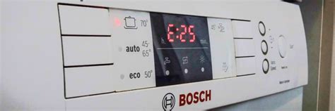 Посудомоечная машина Bosch ошибка E25