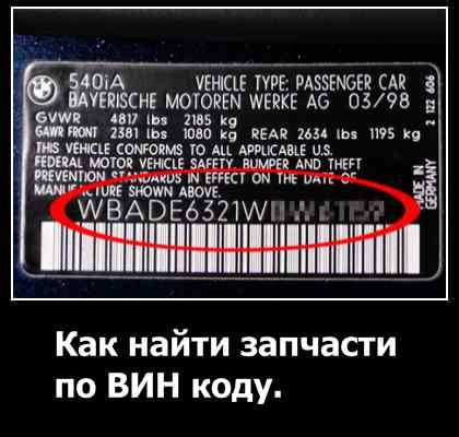 Почему важно знать номер запчасти по вин коду