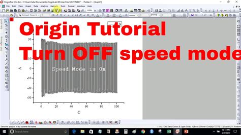 Почему стоит отключить Speed Mode в Origin