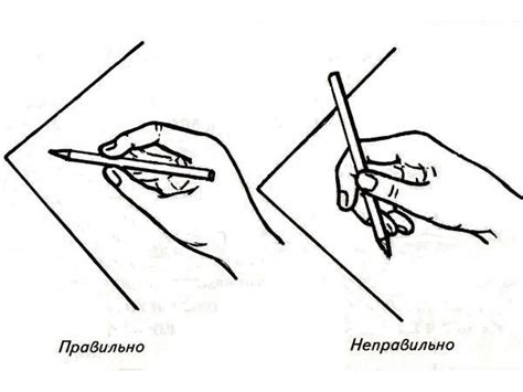 Правильная техника держания карандаша