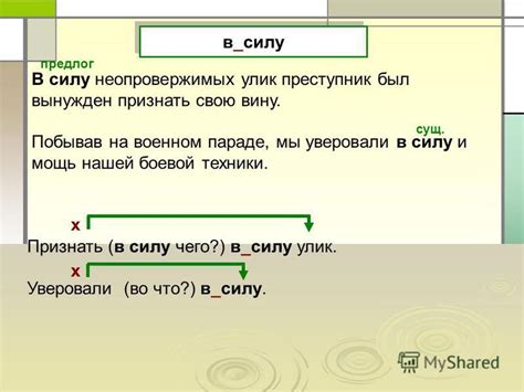 Правильное написание слова в силу того что