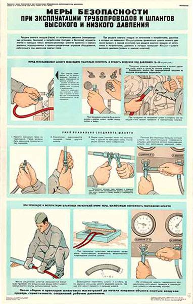 Предупреждения и меры безопасности при измерении давления