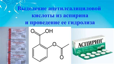 Преимущества действия аспирина и салициловой кислоты