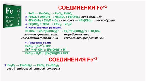 Преимущества железа 2 и 3 валентного