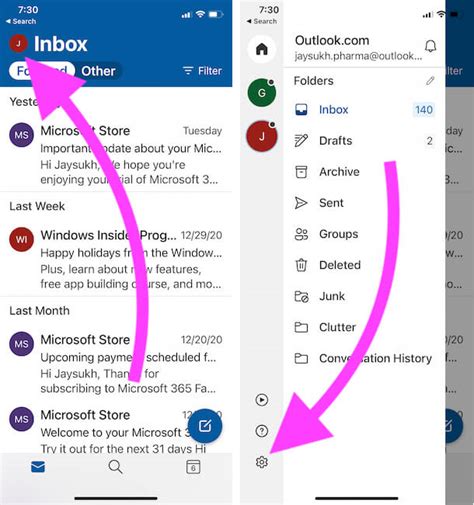 Преимущества настройки Outlook на iPhone