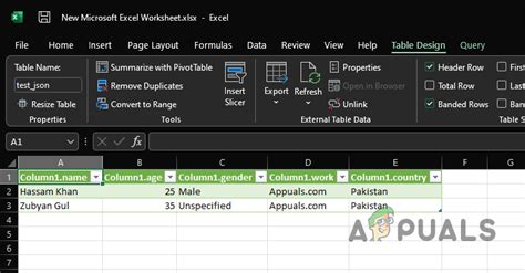 Преимущества открытия json в Excel