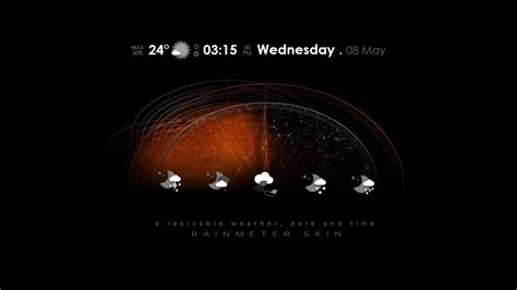 Преимущества Rainmeter для отображения погоды