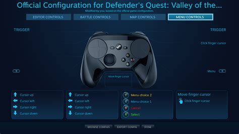 Применение настроек Steam Input в игре