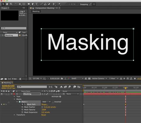 Применение скриптов для работы с масками в After Effects