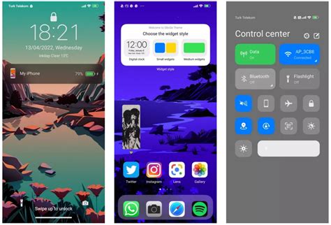 Применение темы iOS на MIUI 13