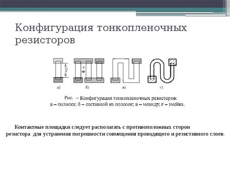 Применение тонкопленочных резисторов