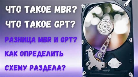 Применение MBR или GPT раздела на флешке