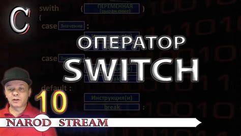 Примеры использования оператора switch