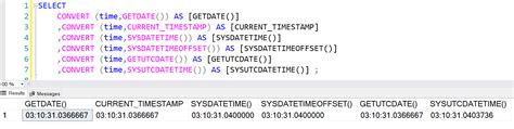 Примеры использования функций даты в SQL