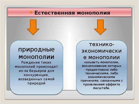 Примеры монополий в мировой экономике