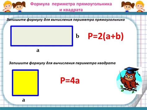 Примеры нахождения периметра прямоугольника