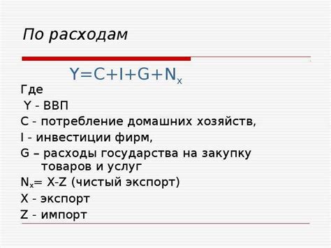 Примеры расчета ВВП по доходам