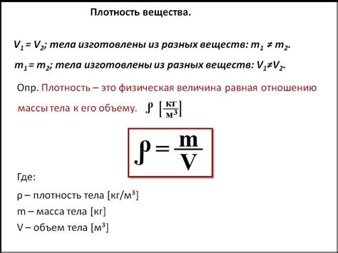 Примеры расчета плотности жидкости